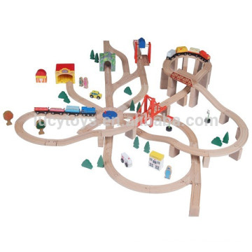 Beech Wooden Railway Sleepers Juego clásico de tren Juego de juguete ferroviario